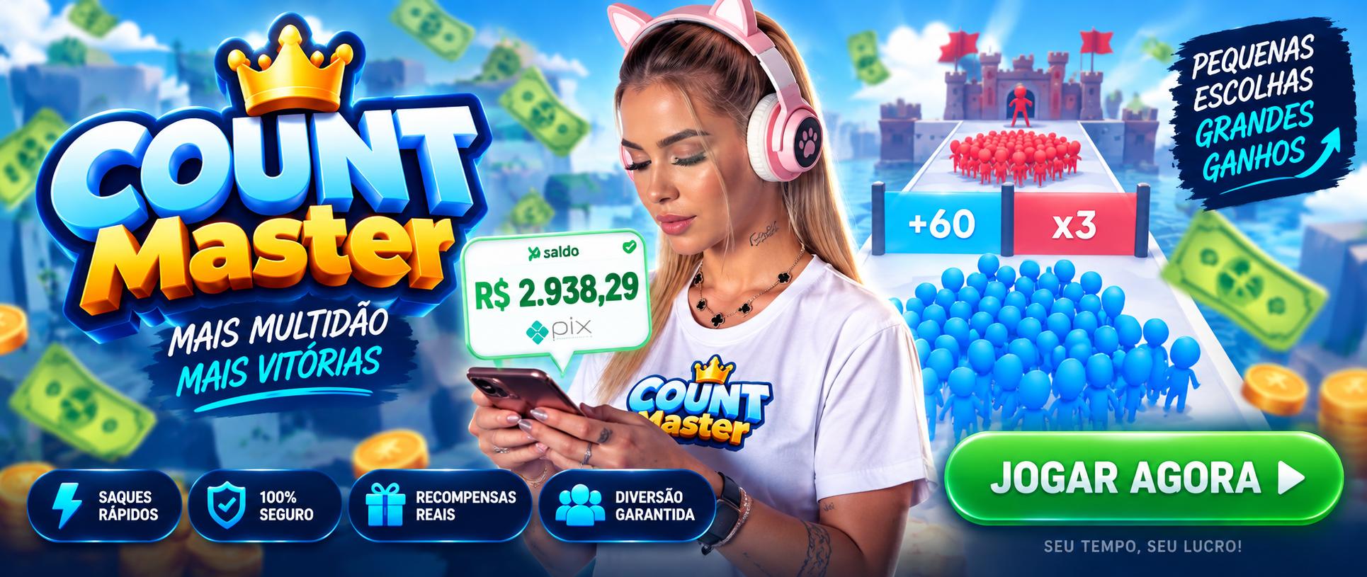 Count Masters — mais multidão, mais vitórias